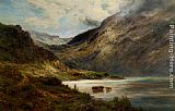 Alfred Fontville De Breanski Sunlight in the Highlands painting